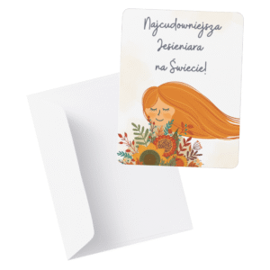 Kartka romantyczna „Najcudowniejsza Jesieniara na świecie”